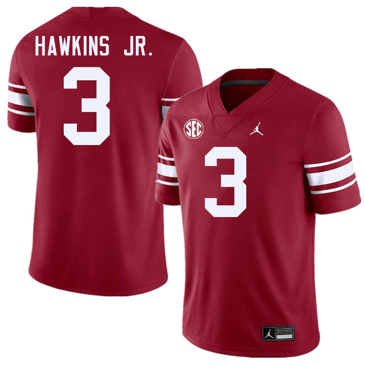 Oklahoma Sooners #3 Michael Hawkins Jr. College Football Jersey Stitched-Throwback